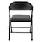 Commercialine Fabric Padded Folding Chair, Star Trail Black, PK4 970 - alternate 2
